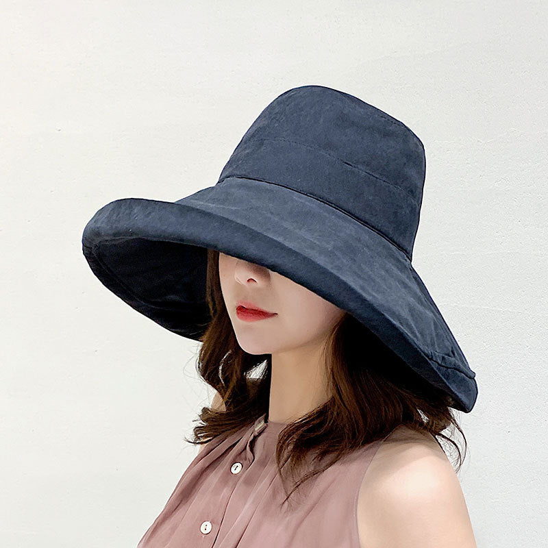 Net Red Fisherman Hat Ins Hat Female Japanese Wild Summer Korean Version Of The Tide Double-Sided Sun Hat Travel Cover Face Sun Hat