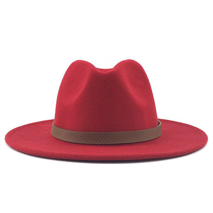 Top Hat With Flat Brim And Big Brimmed Hat