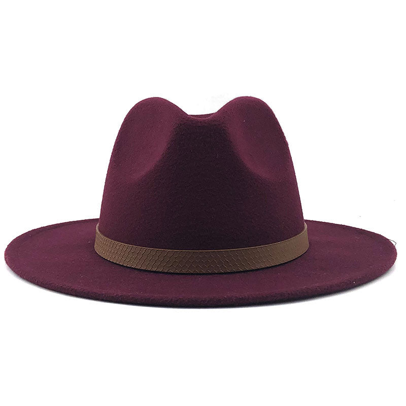 Top Hat With Flat Brim And Big Brimmed Hat
