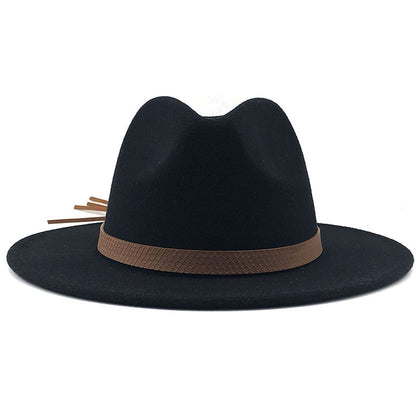 Top Hat With Flat Brim And Big Brimmed Hat