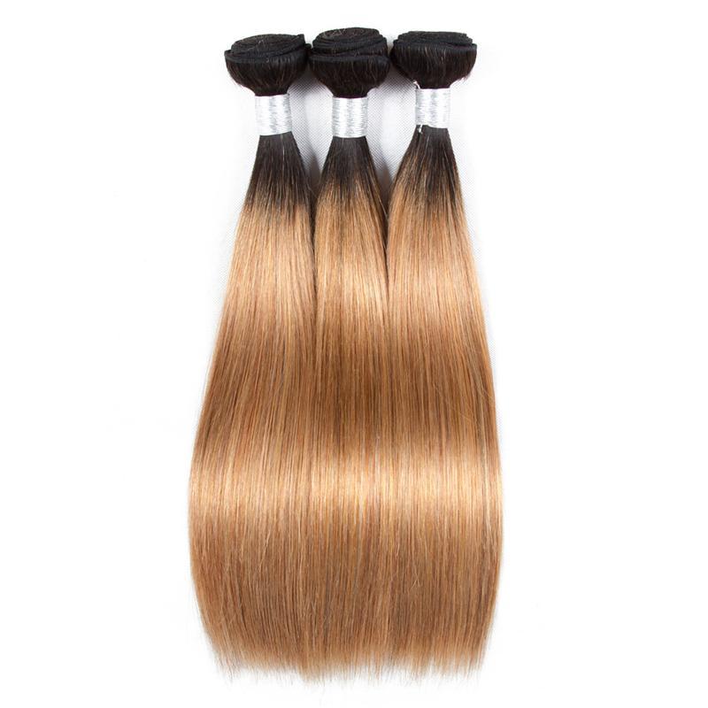 BeuMax 1B/27 Straight Hair BUNDLES with CLOSURES & FRONTALS