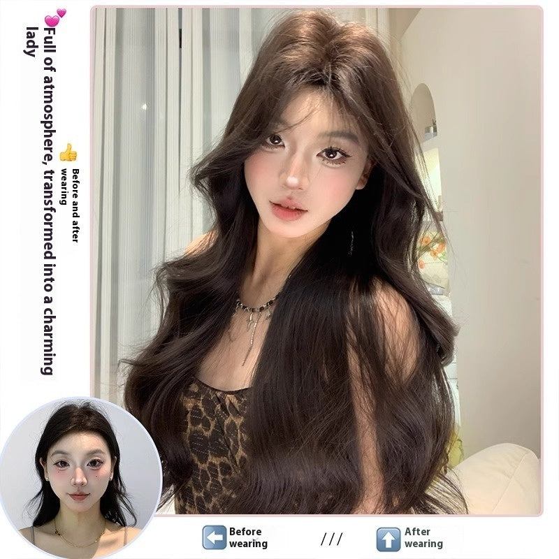 Female Full Head Daily Internet Celebrity Long Curly Wig