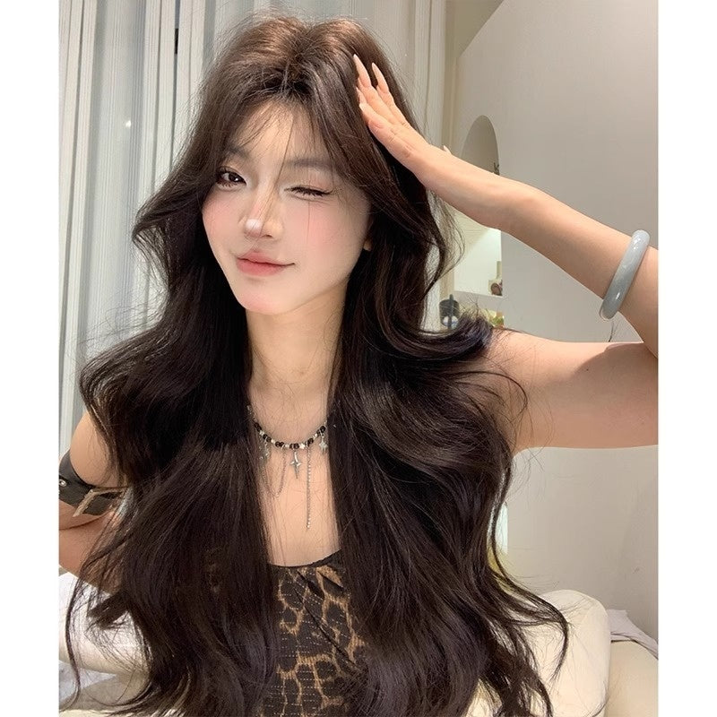 Female Full Head Daily Internet Celebrity Long Curly Wig
