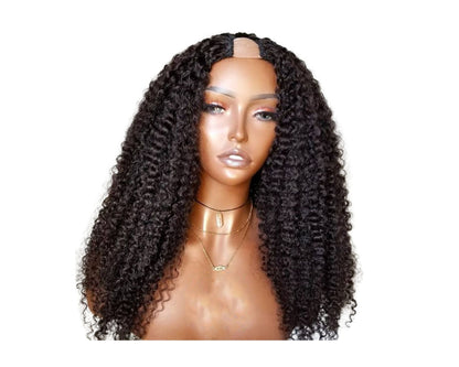 U Part Wig Deep Wave Human Hair Wigs For Black Women Brazilian Remy Ha