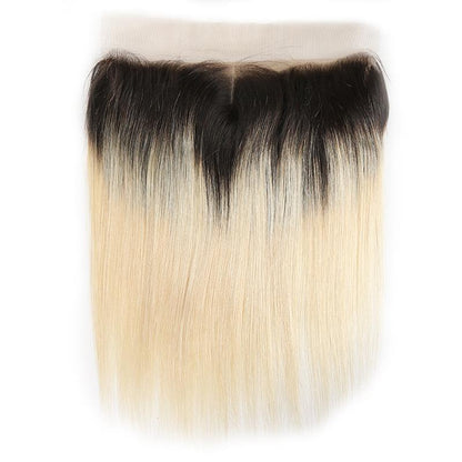 Brazilian Blonde 10A Grade #1B/613 Straight BUNDLES with CLOSURES & FR