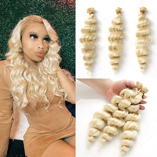 Women's Chemical Fiber Hair Weft Golden Wig
