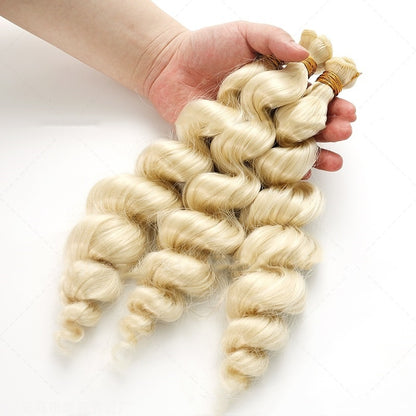 Women's Chemical Fiber Hair Weft Golden Wig