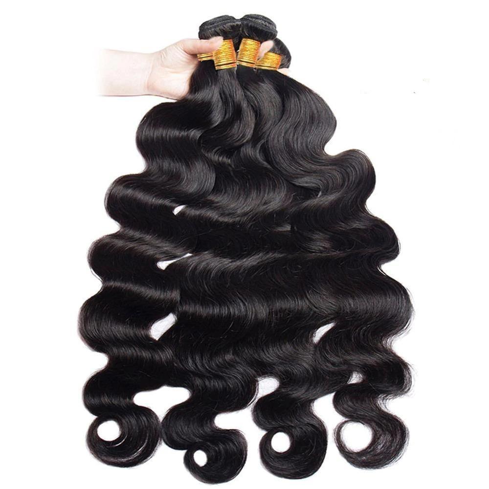 BeuMax 10A Grade 3/4 Body Wave Bundles with 2x6 Closure Brazilian Hair