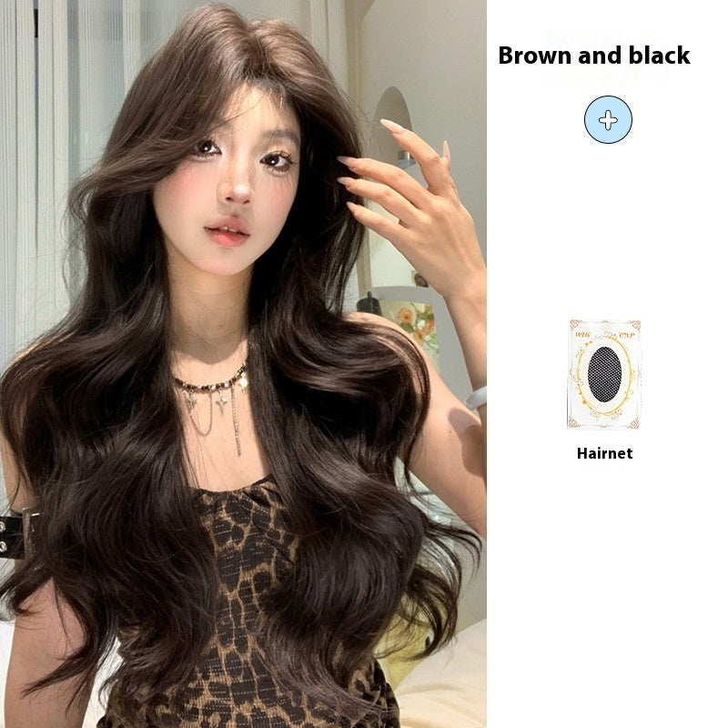 Female Full Head Daily Internet Celebrity Long Curly Wig