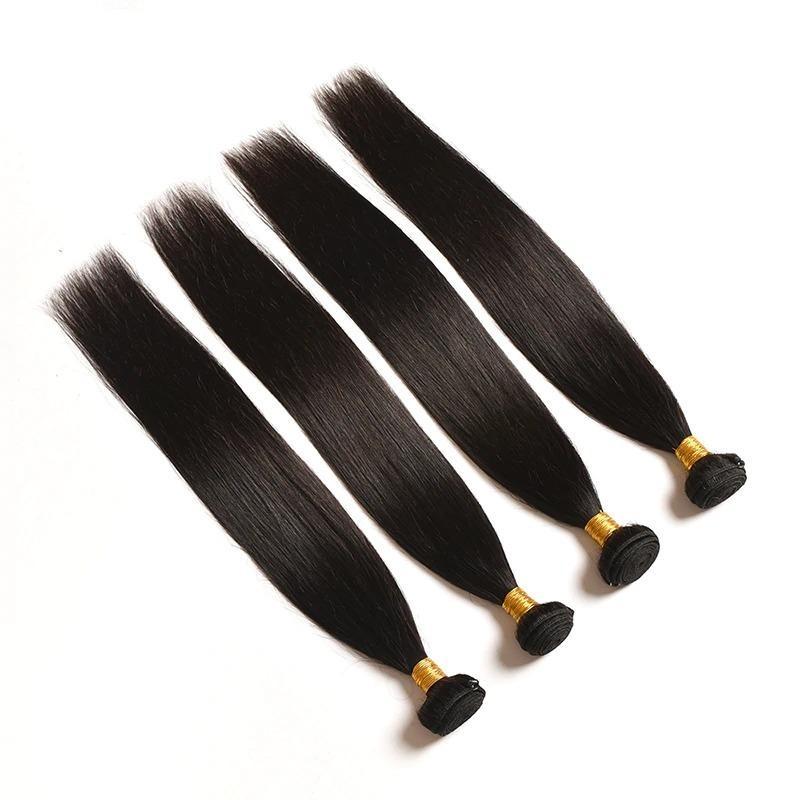 BeuMax 10A Grade 3/4 Straight Hair bundles with 13x4 Frontal