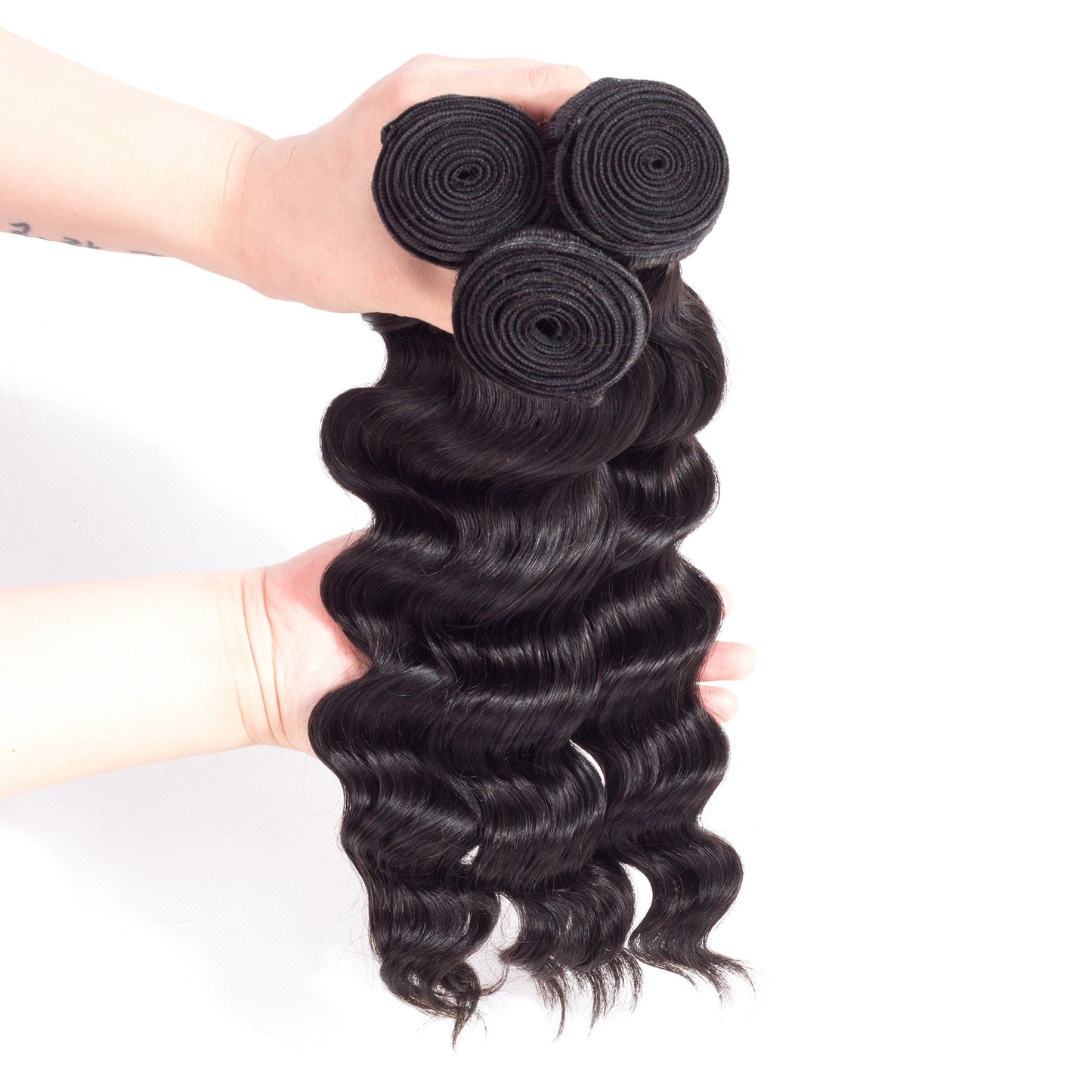 10A Grade 1/3/4 Loose Body Wave Weave Peruvian Human Hair Extension Bu