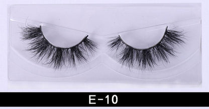 1Pair 3D Mink Eyelashes Natural Wispy Fluffy Dramatic Volume Mink