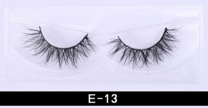 1Pair 3D Mink Eyelashes Natural Wispy Fluffy Dramatic Volume Mink