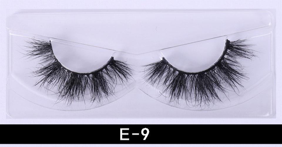 1Pair 3D Mink Eyelashes Natural Wispy Fluffy Dramatic Volume Mink