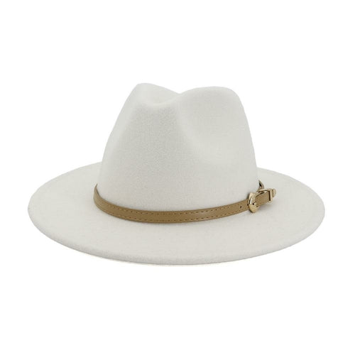 2020 Autumn Winter Women Men Wool Felt Panama Hat Jazz Fedora Bowler