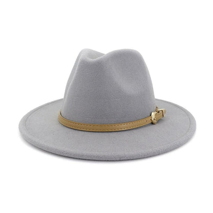 2020 Autumn Winter Women Men Wool Felt Panama Hat Jazz Fedora Bowler