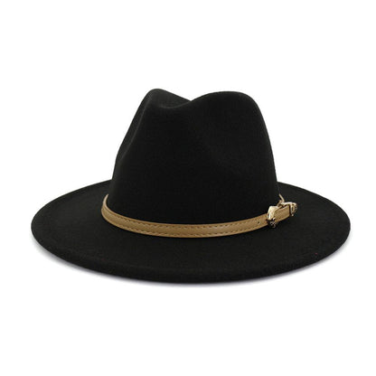 2020 Autumn Winter Women Men Wool Felt Panama Hat Jazz Fedora Bowler
