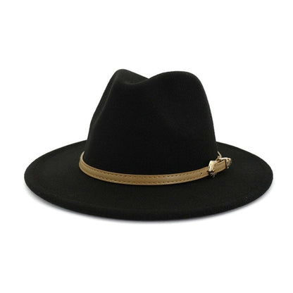 2020 Autumn Winter Women Men Wool Felt Panama Hat Jazz Fedora Bowler