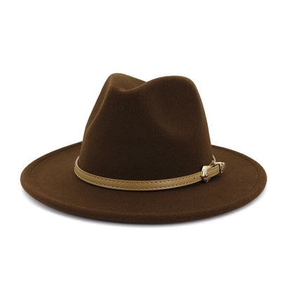 2020 Autumn Winter Women Men Wool Felt Panama Hat Jazz Fedora Bowler
