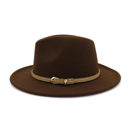 2020 Autumn Winter Women Men Wool Felt Panama Hat Jazz Fedora Bowler